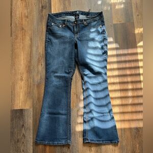 Source Of Wisdom (Torrid) Low Rise, flare jeans 18L.